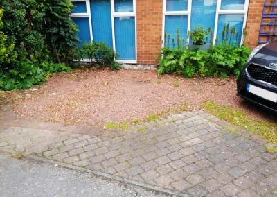 old chipping driveway pre renovation