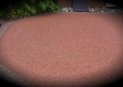 resin bound aggregate parking bay