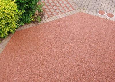 overhead view resin bound aggregate view